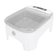 Großer Kapazitätsgrauer automatischer Katzen- und Hundefutterspender 230x165x110 mm