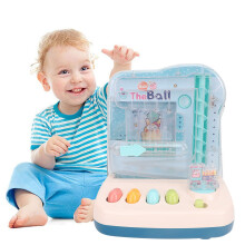 Bildungsbahn-Spielmaschine für Kinder, Blau, 21,8x15,7x24,5 cm