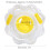 Inflatable Baby Float with Seat Flower Shape, 55cm, PVC 11