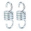 Heavy Duty Galvanized Iron Hammock Spring Hooks 7mm 500kg Pair 1