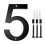 Floating House Number Address Sign Acrylic Identification-5 1