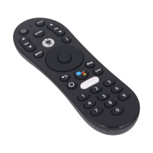 Sprachfernbedienung für TiVo Stream 4K – Schwarz, ABS & Silikon, AA-Batterien