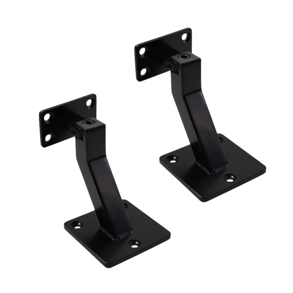 Stainless Steel Swivels Hand Rail Brackets-matte black 2 pieces