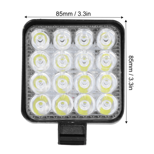 48W LED Work Lamp 2000LM 85mm White Waterproof IP68 2