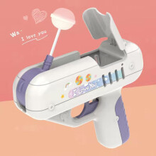 Surprise Lollipop Toy Gun - 14x12cm Plastic Candy Storage Toy for Children