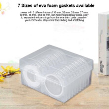 Clear Plastic Coin Capsules 100 Pack 25mm Diameter for Storage & Showcase