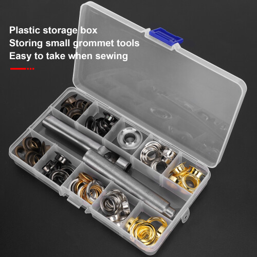 Grommet Tool Kit with Eyelets 12mm Boxed Hardware for Fabric Work 2