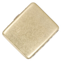 Metal Cigarette Case Box Retro Double Sided Spring Clip Open Pocket Holder for 20pcs Cigarette Flat Surface