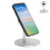 Wireless Charging Pad Stand for iPhone 12, Silver, Aluminum Alloy 12