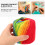 Cotton Crochet Thread Rainbow Color 2 Rolls 4