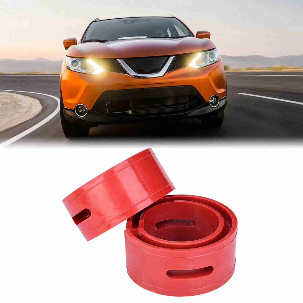 2Pc Car Shock Absorber Buffer Spring Bumper Cushion Type B 175Mm Red 4971391635415