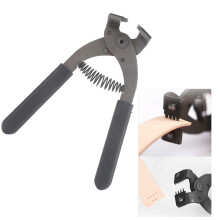 Silent Handheld Leather Hole Punch Plier 4mm 4 Prong