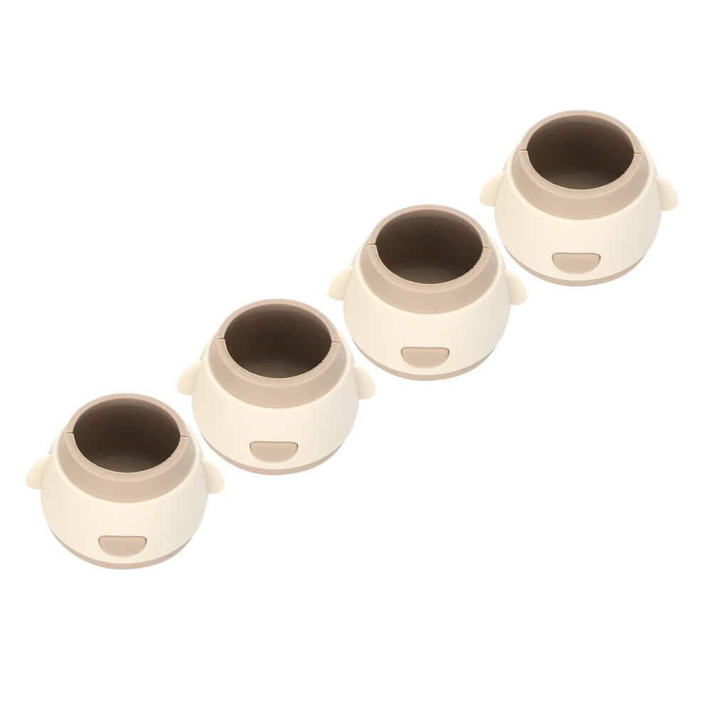 Silicone Table & Chair Leg Protectors Antislip Noise 3.1X5cm White 5021391635973