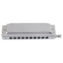 Harmonica Silver 10 Hole 40 Tone 2-Sided Music Mouth Organ for Arts & Music AU