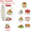Christmas Stickers Round 500 pcs 8 Styles 8