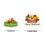 Christmas Stickers Round 500 pcs 8 Styles 2