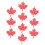 OUNONA Maple Leaf Iron-On Patch Red Durable Plastic 4