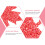 OUNONA Maple Leaf Iron-On Patch Red Durable Plastic 5