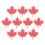 OUNONA Maple Leaf Iron-On Patch Red Durable Plastic 8