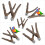 Parrot Stand Large Perch Bird Gnawing Toy 2 Pcs 2