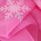Snowflake Voile Curtains Silver Foil Print Pair 2