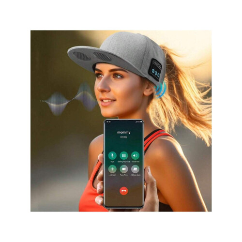 Bluetooth Baseball Cap with Speaker Rechargeable Adjustable 2