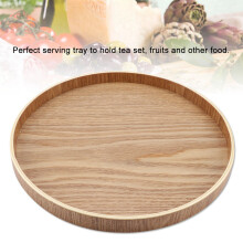 Wooden Serving Tray Plate for Tea Set Fruit Candy Food Home Decor 40x20cm
