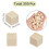 Fyrretræskubber ubehandlede cornsilk 1x1x1cm 250 stk. 2