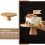 Wood Tray Cake Display Rack Synthetic Material 1 Pack 20x20 8