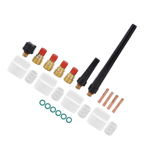 21Pcs TIG Welding Torch Kit for WP‑9,20,25,300A Copper Accessories 1