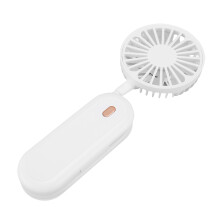 Wiederaufladbarer Nackenventilator Weiß, 3-Gang, tragbar, 1200 mAh Akku