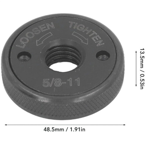 Angle Grinder Nut 5/8-11, Self-Locking Pressure Plate Flange Nut, Quick Release – Compatible with Angle Grinders 2