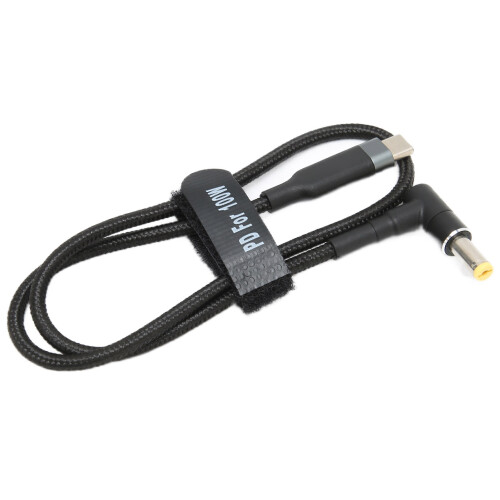 Laptop PD Ladekabel Typ-C auf DC-Stecker 0,5 m 20V 5A 2