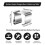 100PCS Gutter Clips for Hanging Outdoor Lights Christmas Light Clips for Outside String Lights  Gutter Clips 5