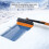 Car Snow Scraper with Squeegee and Brush 39in 4