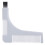 Men Beard Shaping Comb L-Shaped Mustache Trimming Guide Gray Plastic 2