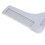 Men Beard Shaping Comb L-Shaped Mustache Trimming Guide Gray Plastic 6