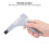 Men Beard Shaping Comb L-Shaped Mustache Trimming Guide Gray Plastic 5