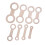 Topbathy Saxophone Leveling Tool Metal Pad Adjustment 8Pcs 4