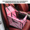 Pink Bear Paw Pattern Washable Pet Carrier Cage, Foldable & Safe 9