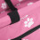 Pink Bear Paw Pattern Washable Pet Carrier Cage, Foldable & Safe 10