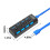 Concentrador USB 3.0 de 4 puertos, expansor de datos portátil negro 3