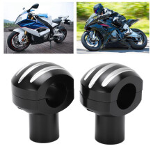 Motorrad Lenkerklemme 25mm CNC Universal Schwarz