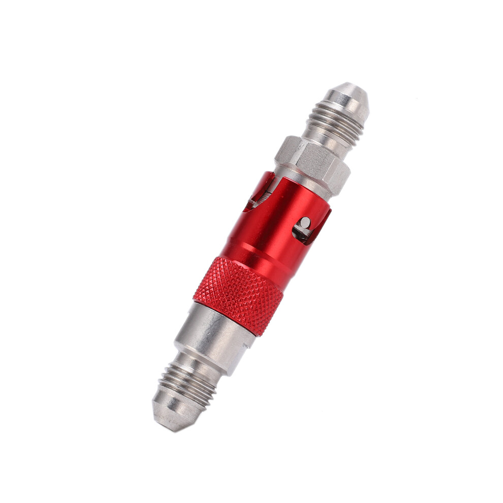 Stainless Steel Motorcycle Brake Line Quick Release Fitting Adapter Red 8711391641407
