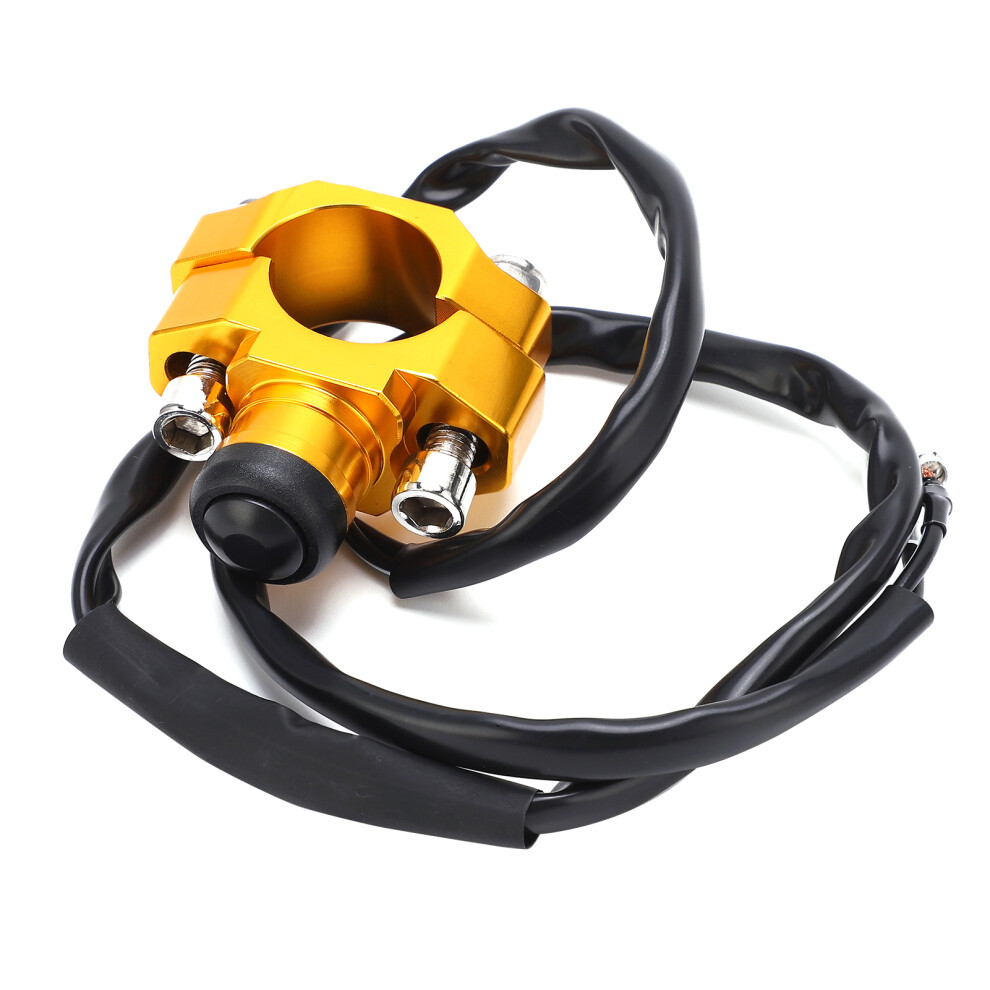 Universal Motorcycle Atv Kill Switch 7/8In Cnc Aluminum Gold 5031391641348