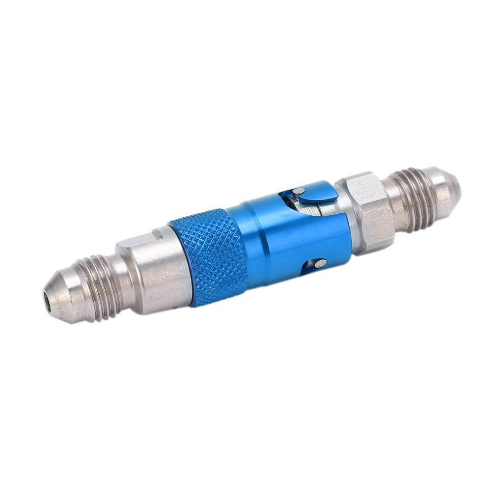 Stainless Steel Universal Motorcycle Brake Line Quick Release Adapter Blue 8711391641322