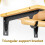 Strong Metal Double Hook Brackets Upgrades for-30cm black 5