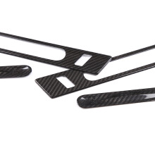 FöR R35 GTR 2006-2018 ÄKta Kolfiber YtterdöRrhandtag KåPa Blank Finish Drag Surround Inredning