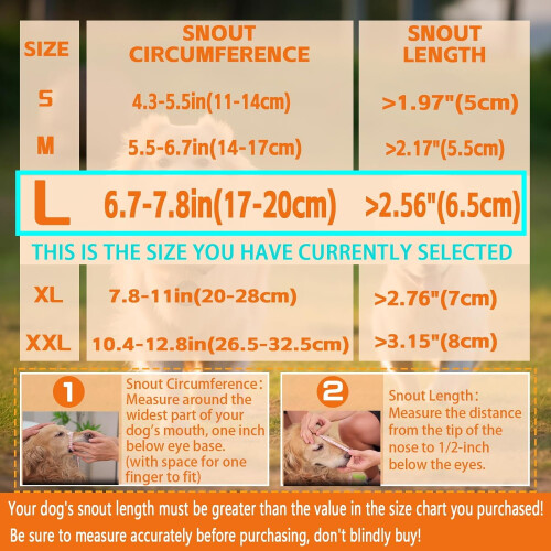 Soft Breathable Dog Muzzle for Large Breeds 1 Pack 1