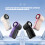 Outdoor draagbare draagbare digitale ventilator Oplaadbare-roze 5
